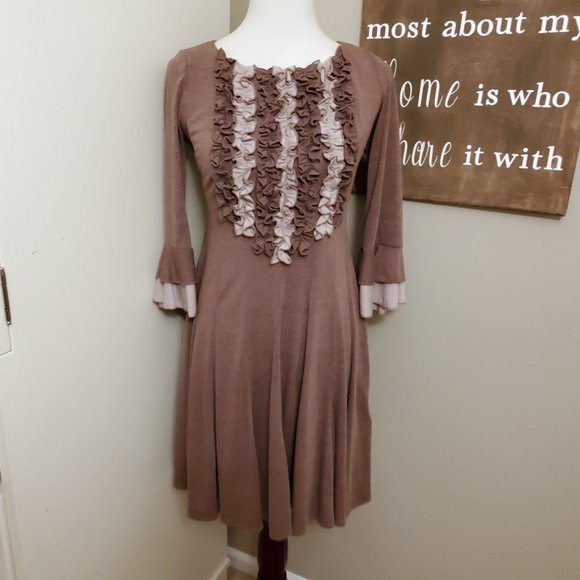 Dress Barn Ruffle Accent Dress - Picture 2 of 9